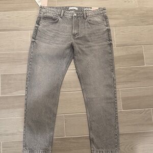 Mango Men's Straight Jeans in Gray